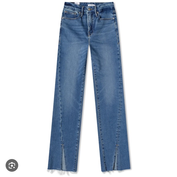 Good American Denim - Good American Light Blue Straight Leg Jeans
